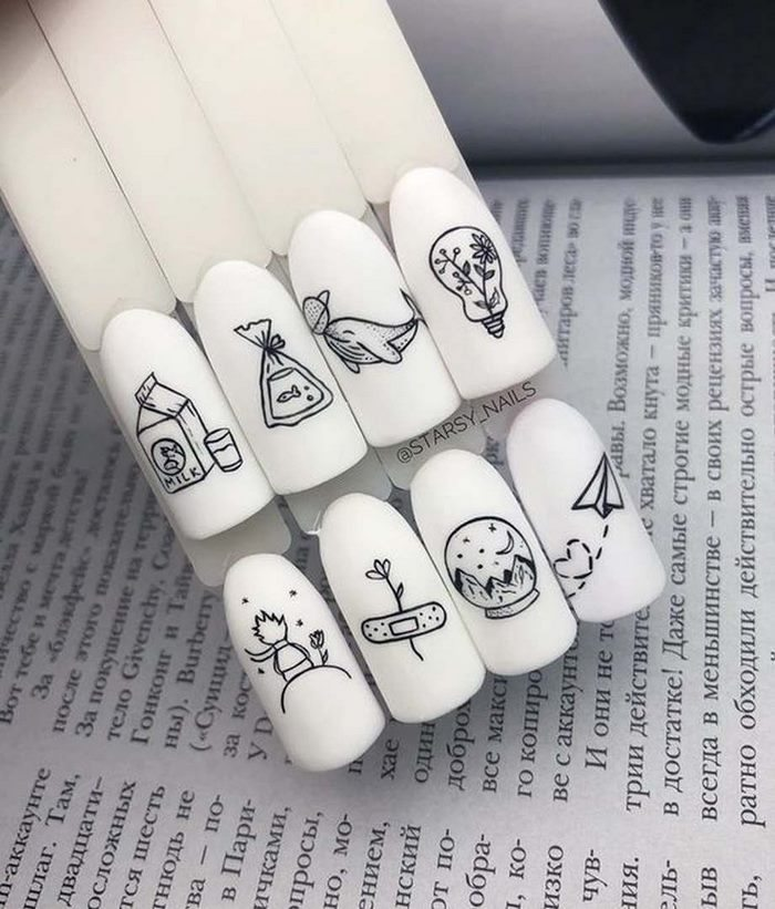Cartoon nail designs highlight uniqueness and creativity