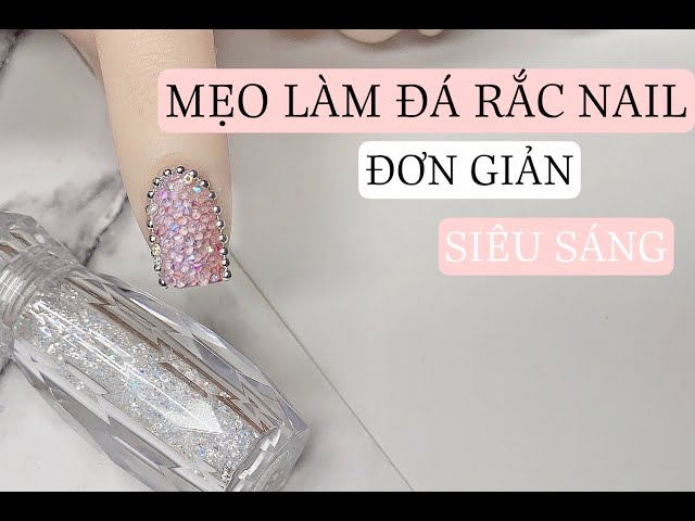 Sparkling rhinestone nail designs — design 48