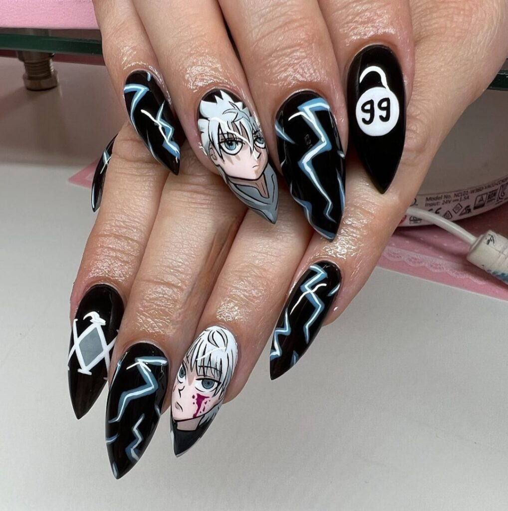 Đắm chìm trong sự phóng khoáng và sáng tạo với những thiết kế nail anime độc đáo