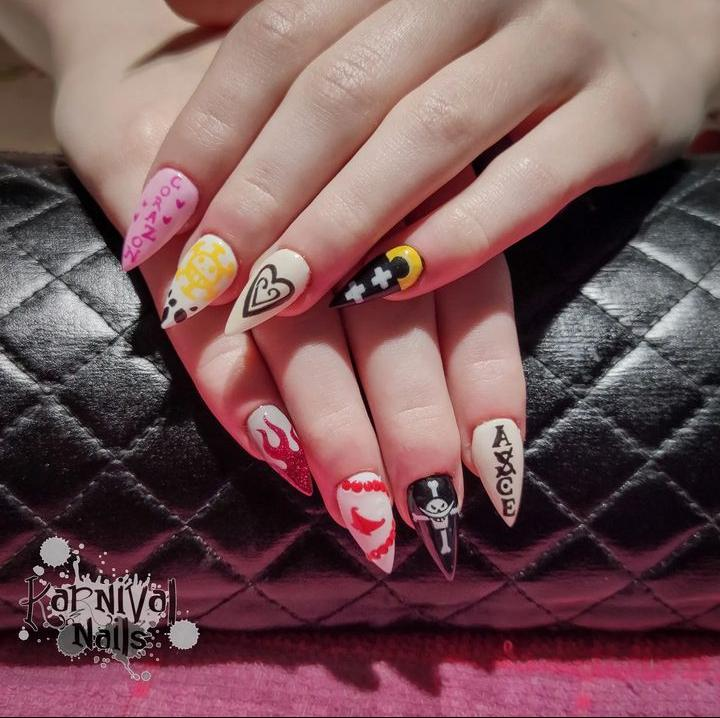 One piece anime nail designs — design 35