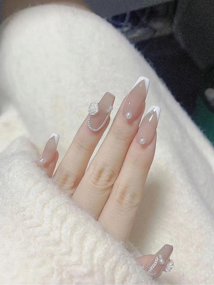 Soft pink jelly nail designs — design 60