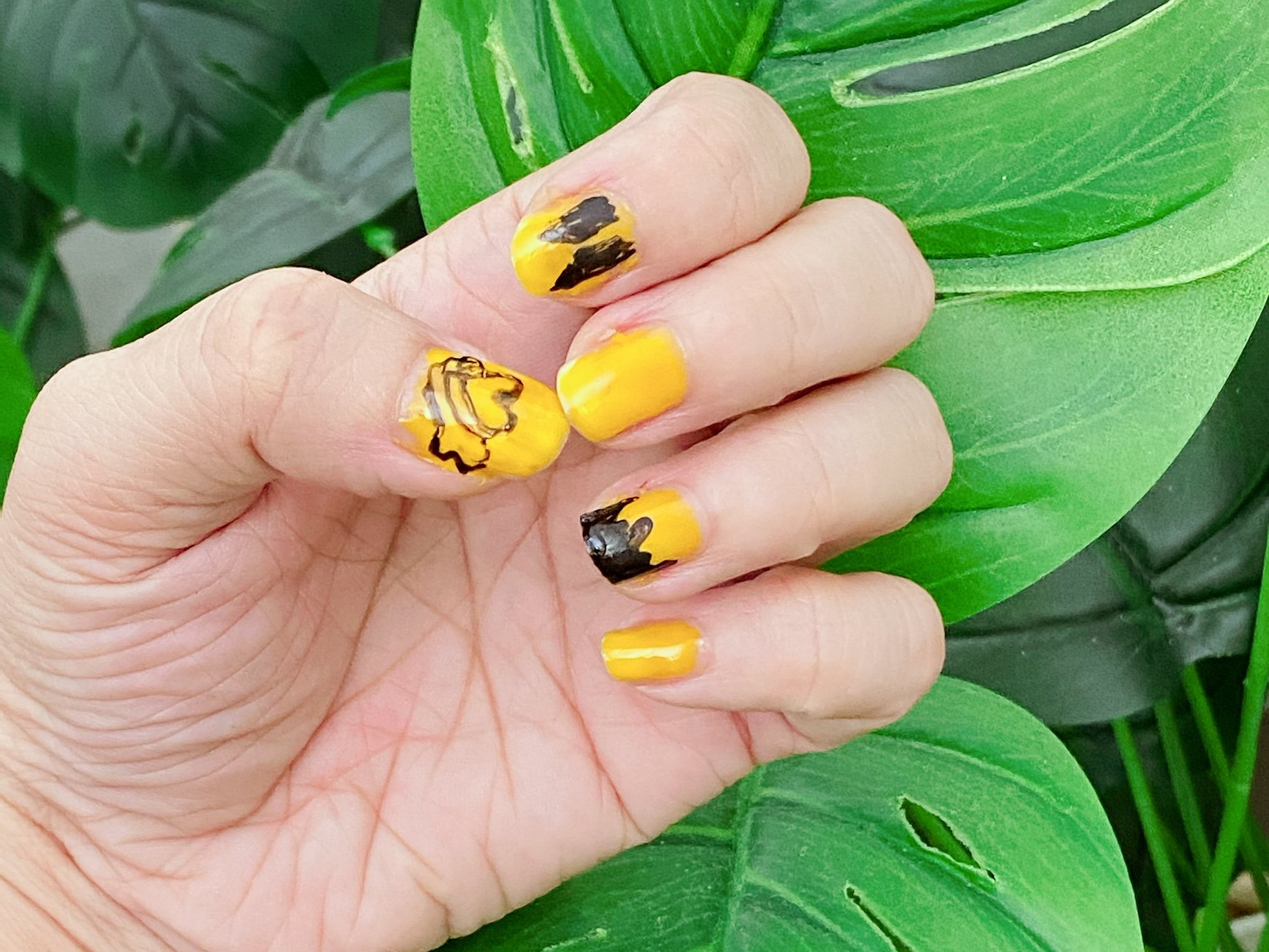 Bts-inspired nail designs for army — design 54
