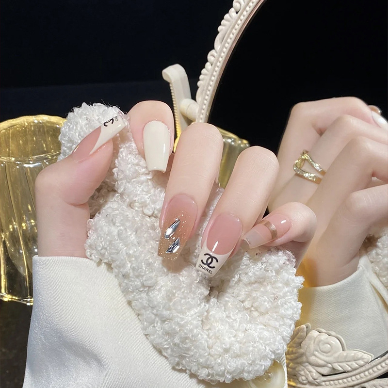 Sparkling rhinestone nail designs with elegant styling, bold styling — design 2