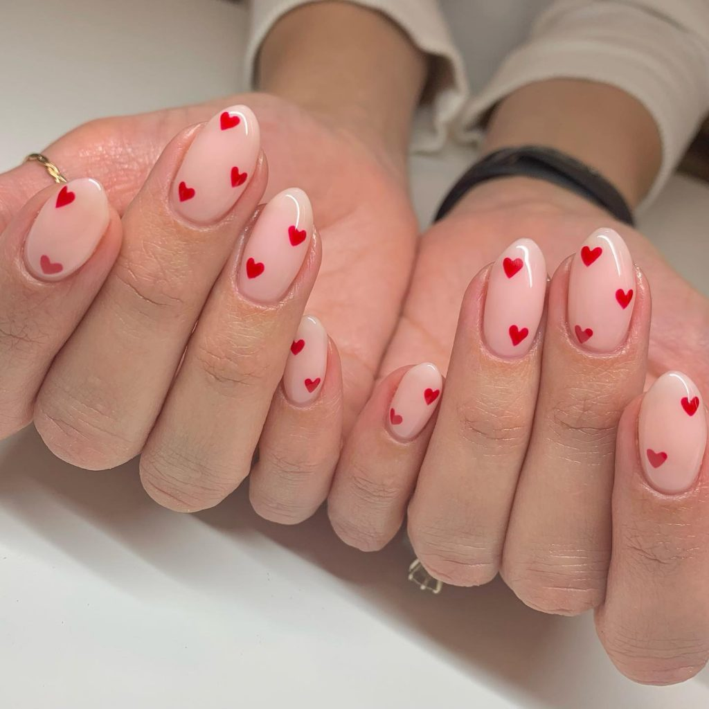 Romantic valentine nail designs — design 37