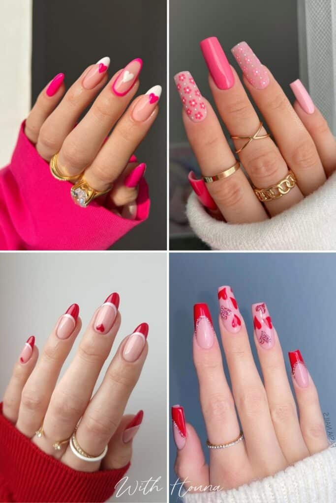 Romantic valentine nail designs — design 21
