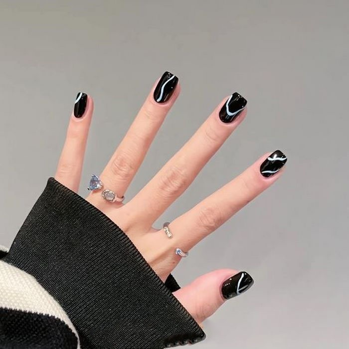 Beautiful nail polish in simple colors