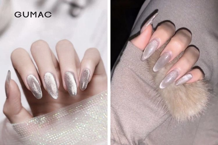 Conquer all eyes with this silver nail set! ๐๐
#SilverNail Set
