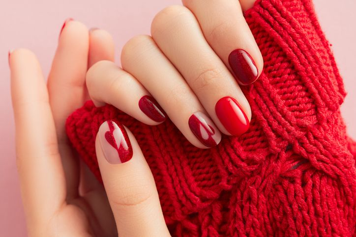 Romantic valentine nail designs — design 52