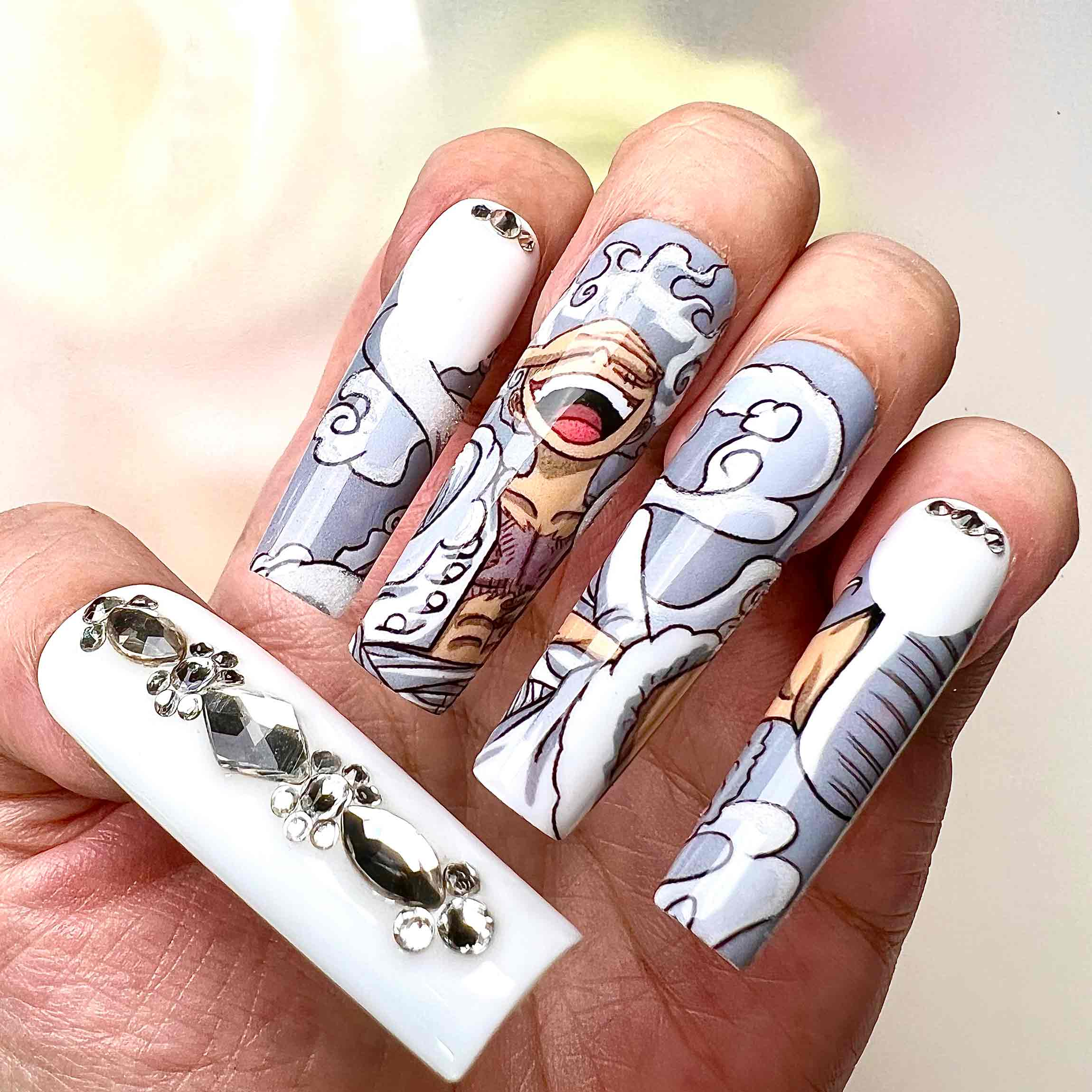 One piece anime nail designs — design 46