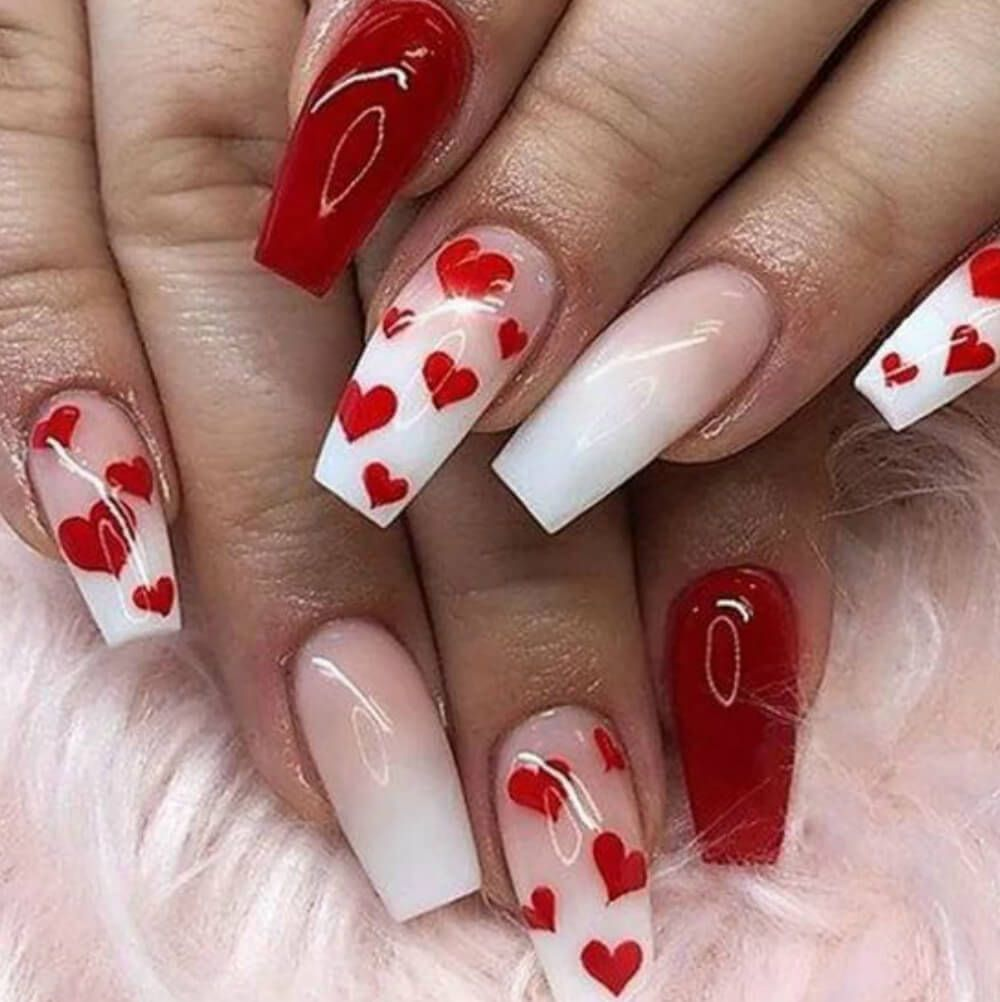 Romantic valentine nail designs — design 47