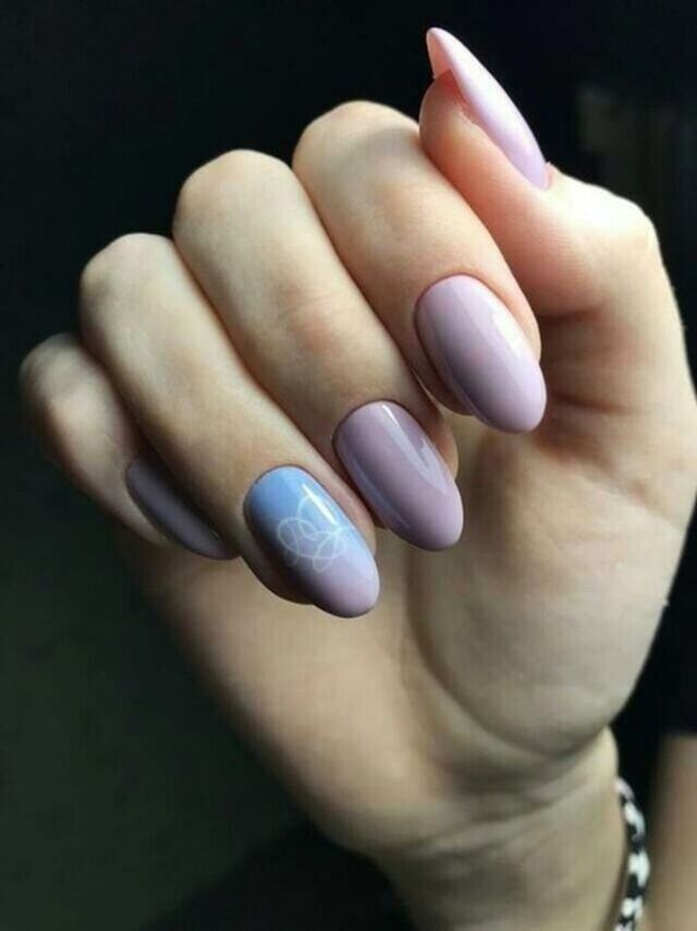Bts-inspired nail designs for army — design 40