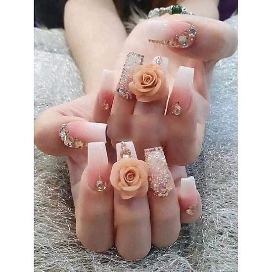Sparkling rhinestone nail designs — design 35