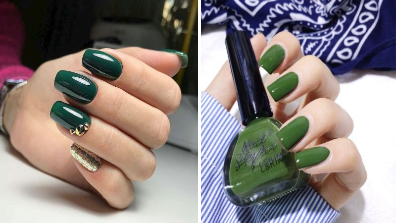 Teal nail designs — design 44