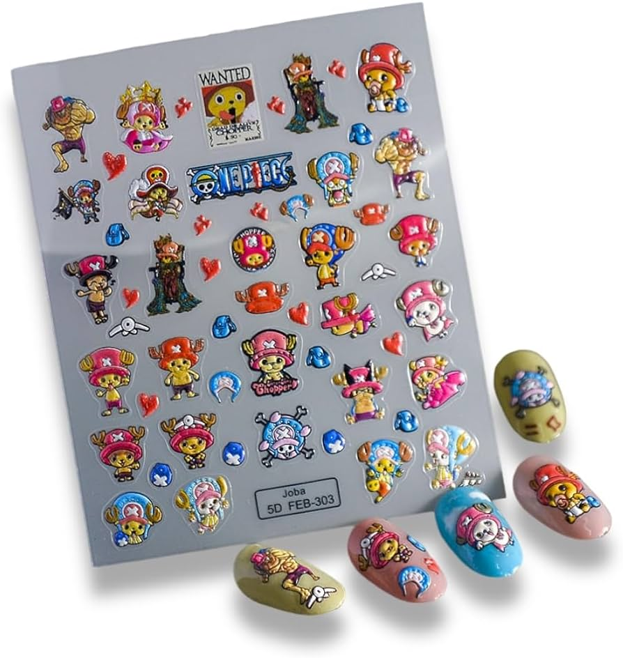 One piece anime nail designs — design 24