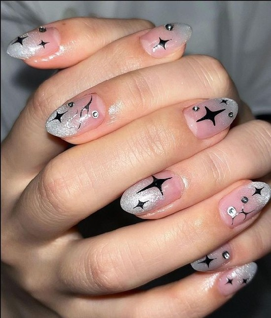 Refer to simple party nails
