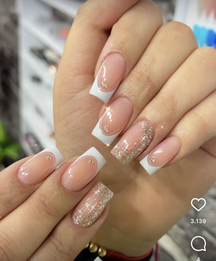 Sparkling rhinestone nail designs — design 6