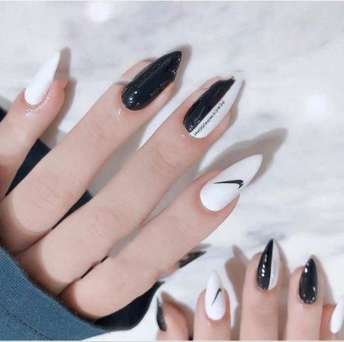 Super impressive nail design for her