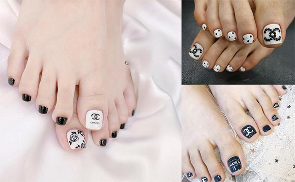 Elegant chanel-inspired nail designs — design 65