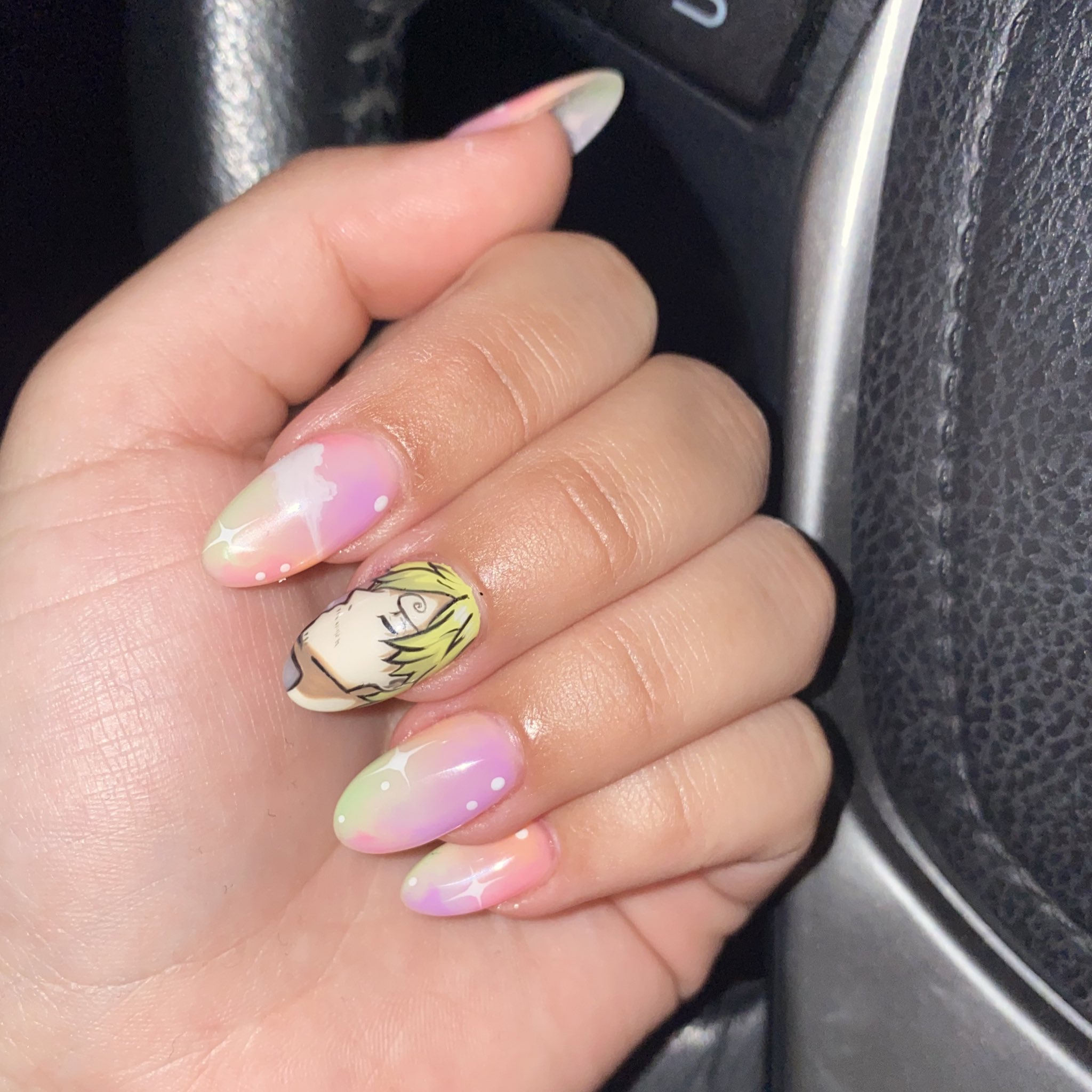 One piece anime nail designs — design 13