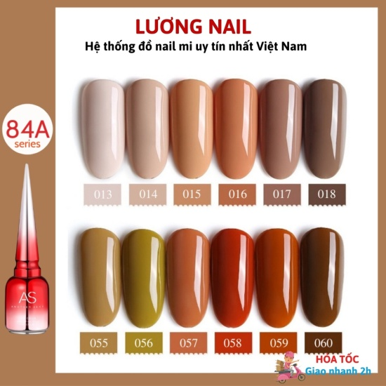 Milky tea-colored nail designs — design 14