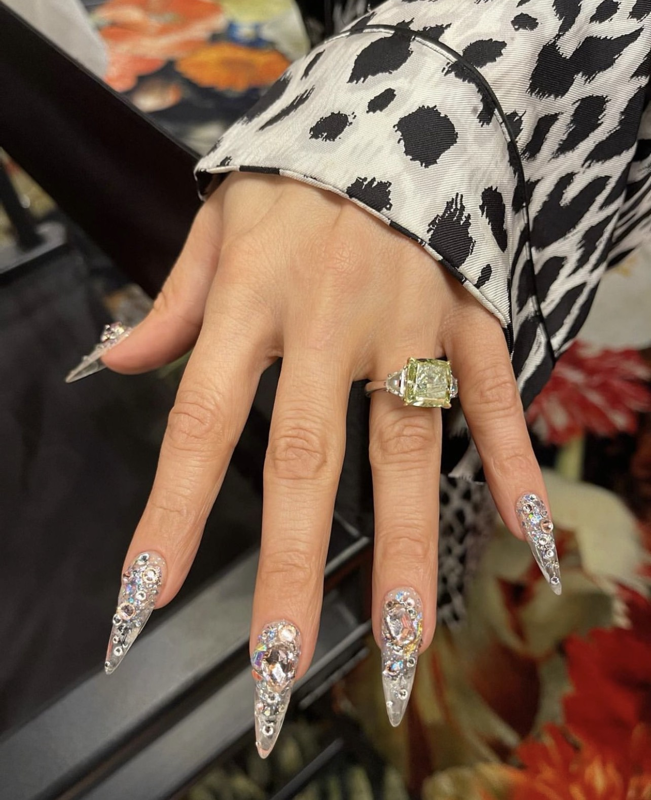 Sparkling rhinestone nail designs — design 55