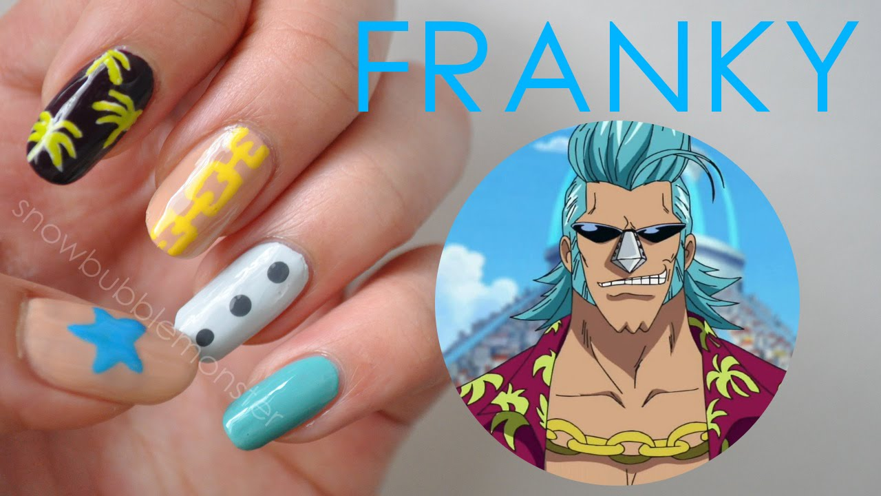 One piece anime nail designs — design 41