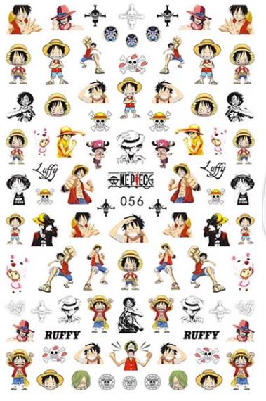 One piece anime nail designs — design 21
