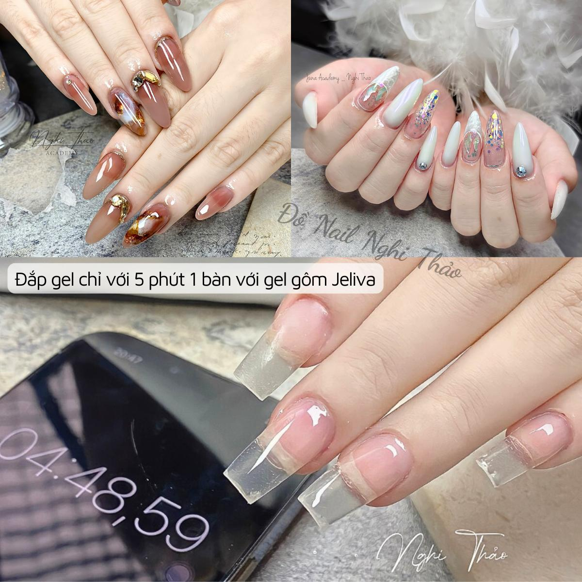 Làm mới phong cách của bạn với một bộ móng đá rắc, làm nổi bật vẻ đẹp cá nhân của bạn