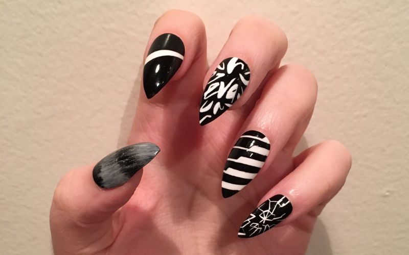 Bts-inspired nail designs for army — design 41