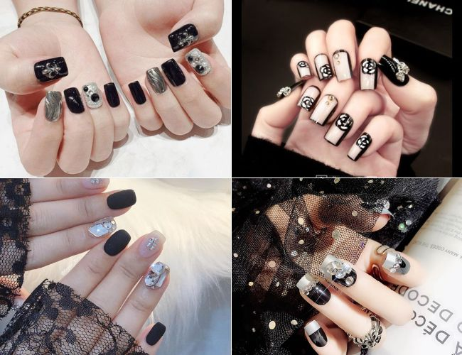 Hãy để mẫu nail đỏ đen kể cho mọi người câu chuyện về sự tự tin và cá tính của bạn, một cách đầy ấn tượng và độc đáo