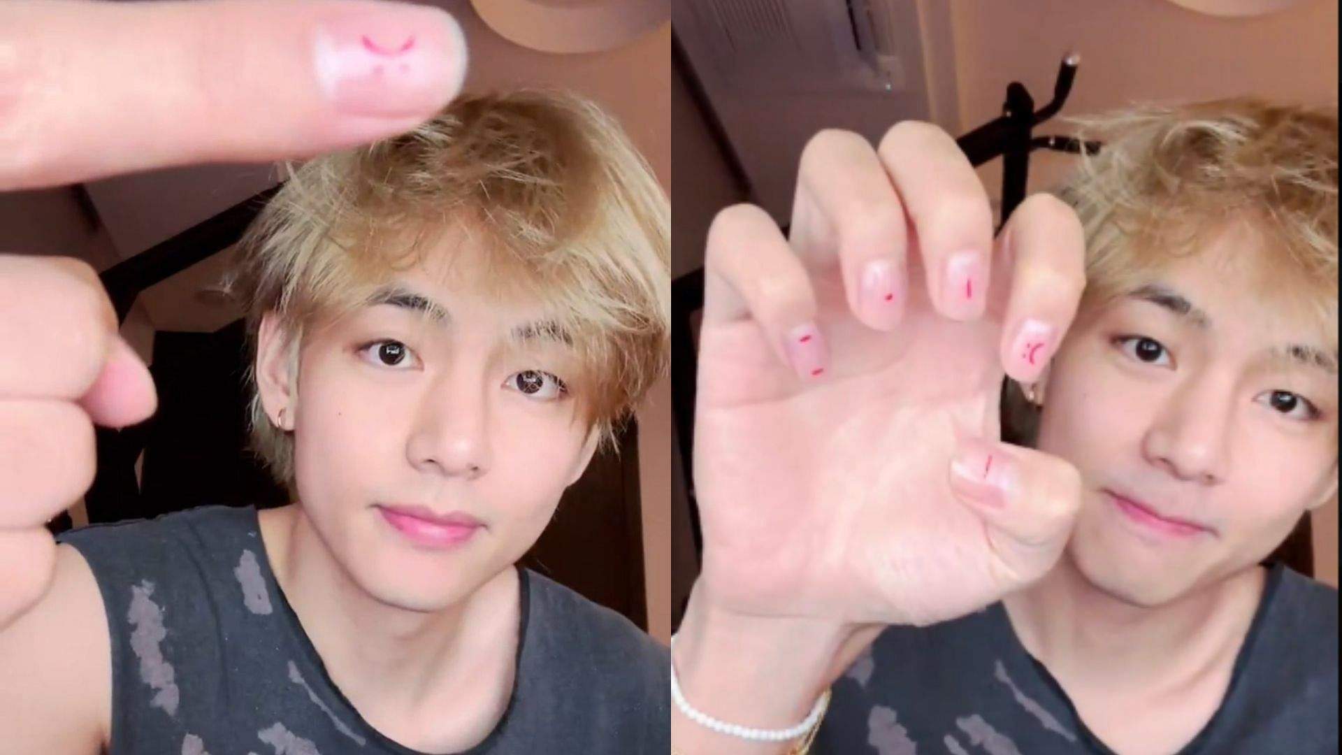 Bts-inspired nail designs for army — design 18