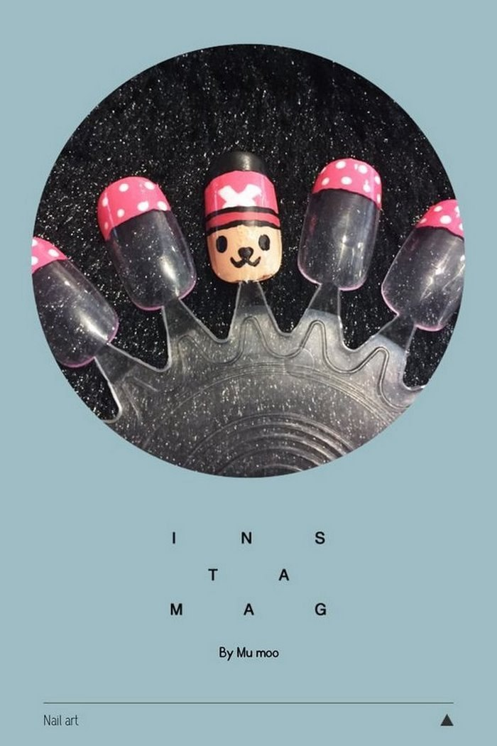 Cartoon drawing nail, like a memorable adventure