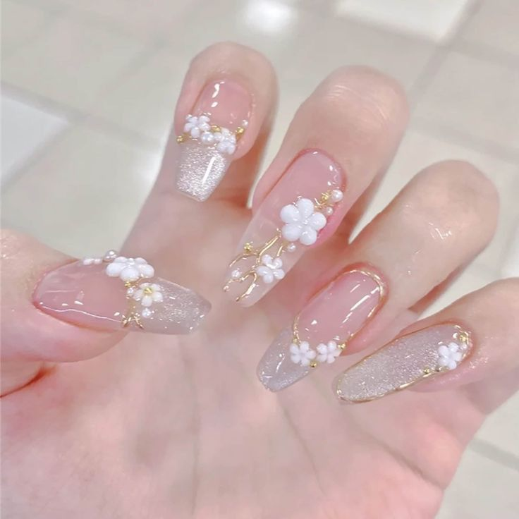 Sweet spring nail design