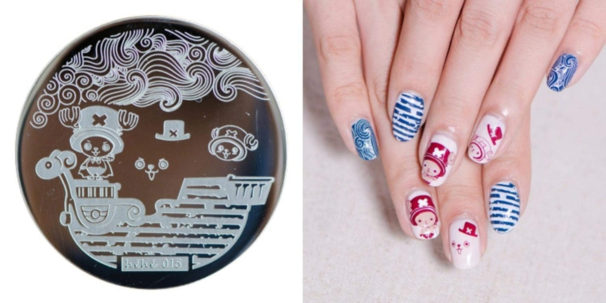 One piece anime nail designs — design 17