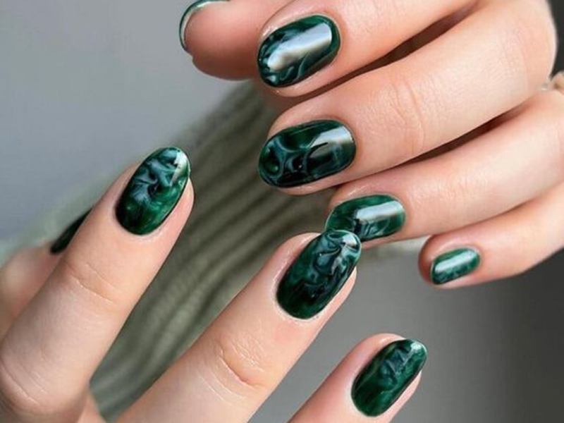 Teal nail designs — design 25