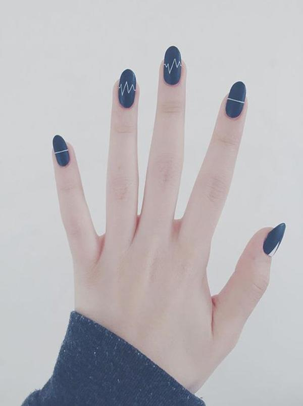 Teal nail designs with elegant styling — design 5