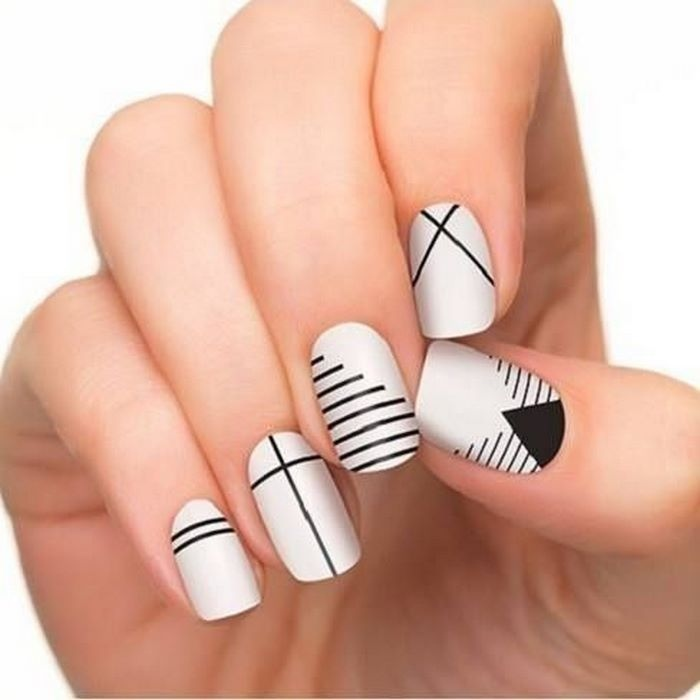 Nail designs with stripes for girls