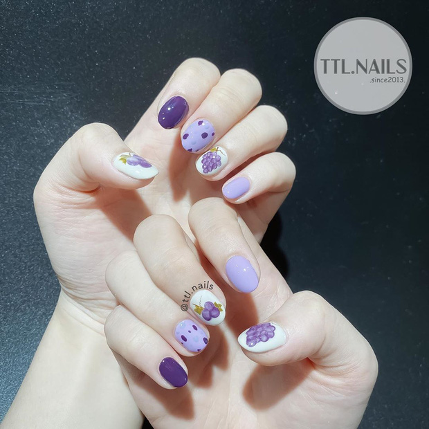 Bts-inspired nail designs for army — design 22