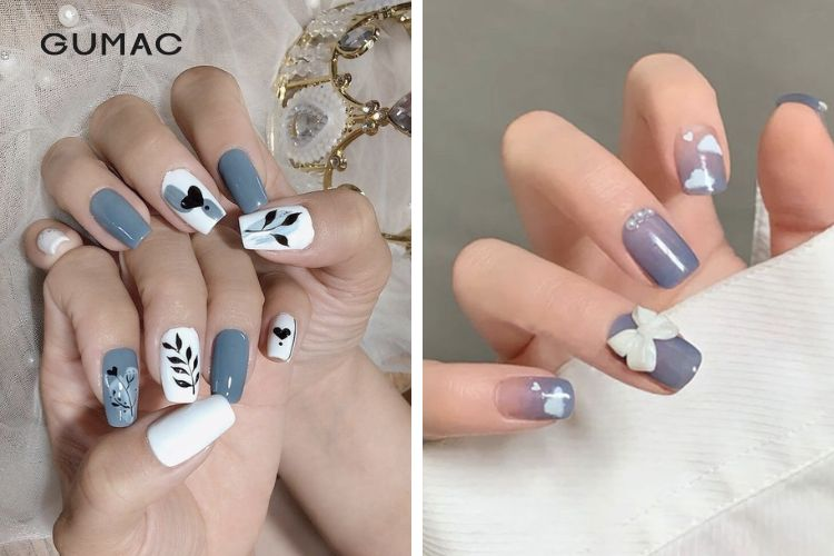 Teal nail designs — design 27