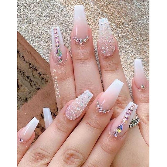 Sparkling rhinestone nail designs — design 27