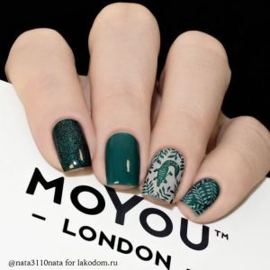 Teal nail designs — design 40