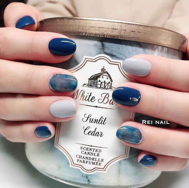 Teal nail designs — design 41