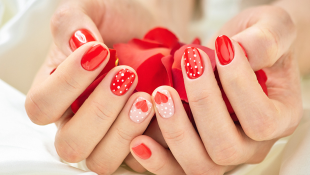 Romantic valentine nail designs — design 9