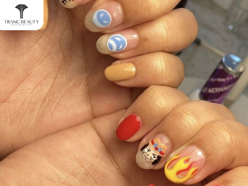 One piece anime nail designs — design 22