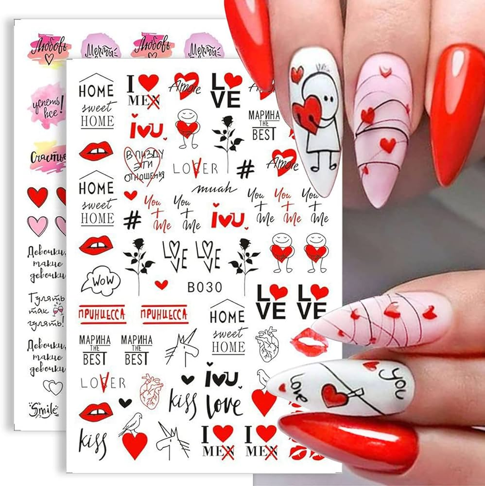 Romantic valentine nail designs — design 17