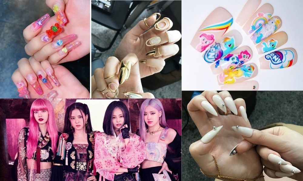 K-POP のトップスターからインスピレーションを得た美容スタイル、Blackpink ネイルで洗練さを取り入れましょう