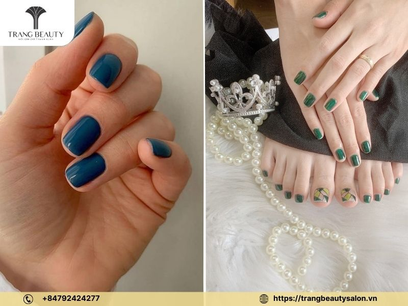 Teal nail designs — design 29