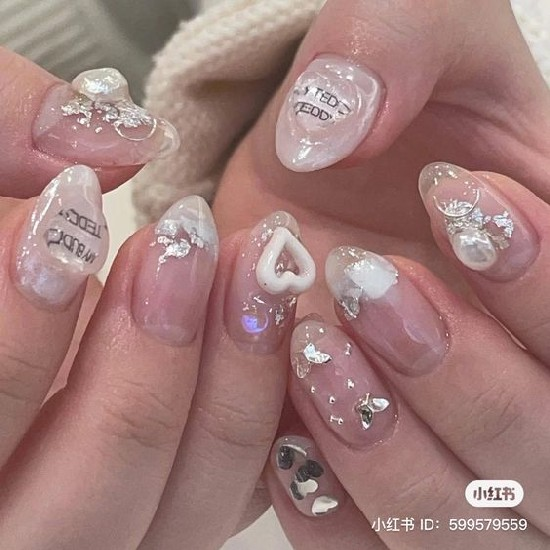 Refer to nail designs for wedding parties