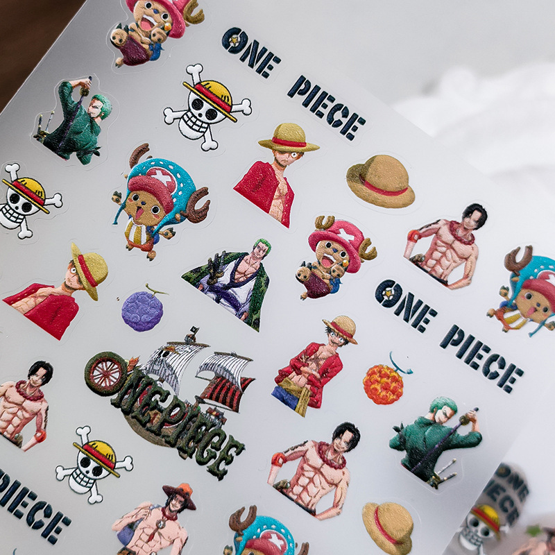 One piece anime nail designs — design 39