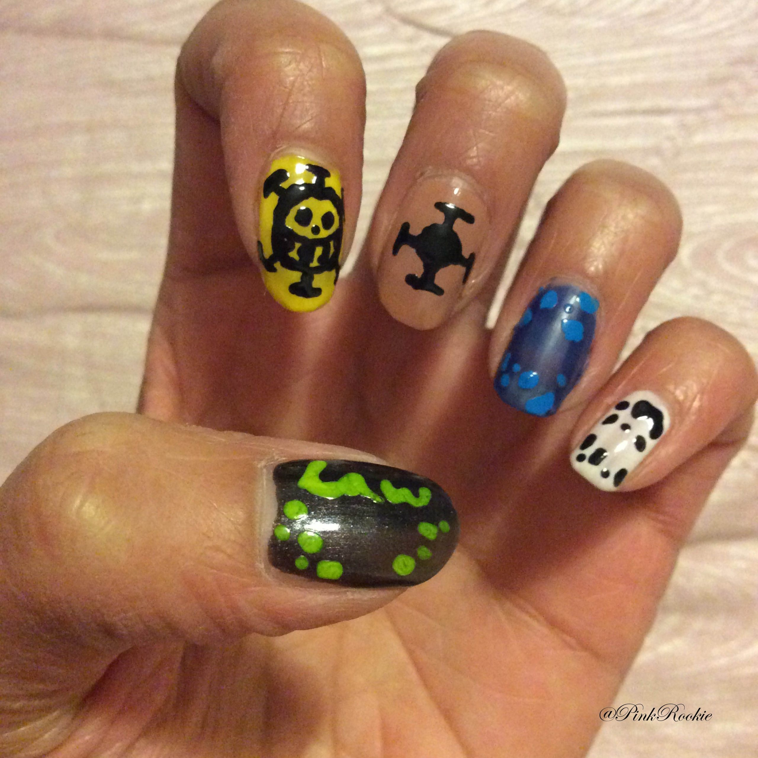 One piece anime nail designs — design 48